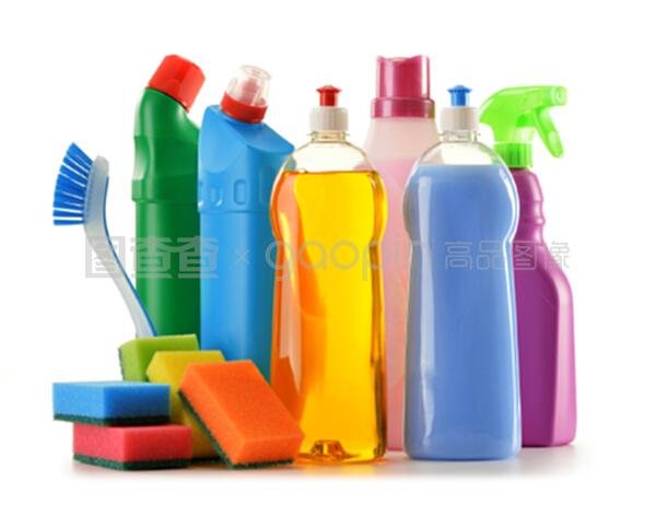 白色清潔劑瓶子